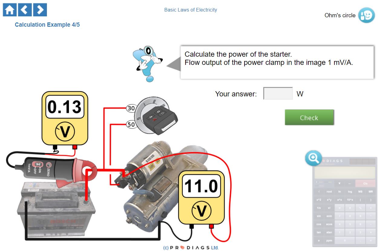 Do you know how to properly measure and calculate the power of a starter motor? With this online training module you will learn how to properly calculate the power based on voltage and current, measured with a current clamp.