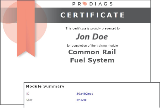Prodiags automotive self study e-Learning course Common Rail Fuel System 