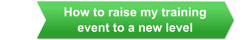 Button with text (How to raise my training event to a new level) for role selection