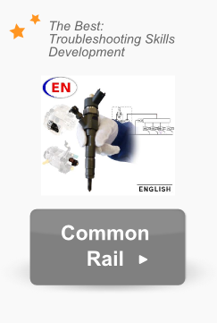 The text The best troubleshooting skills development and the common rail product image