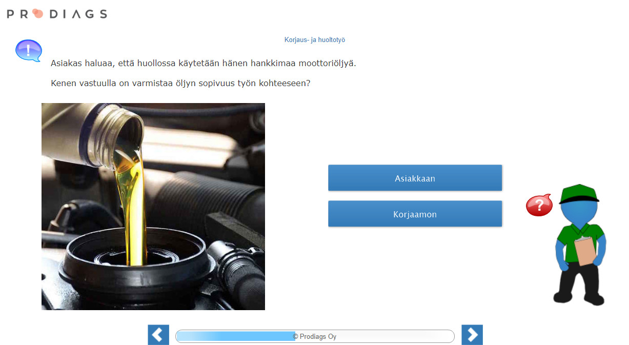 Verkkokoulutus | Moottoriajoneuvojen Huolto- Ja Korjausehdot | Prodiags