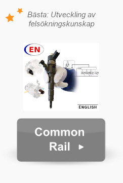 Text: "Bästa: Utveckling av felsökningskunskap" och "common rail".