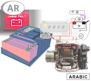 Charging System and Starter Batteries in Arabic